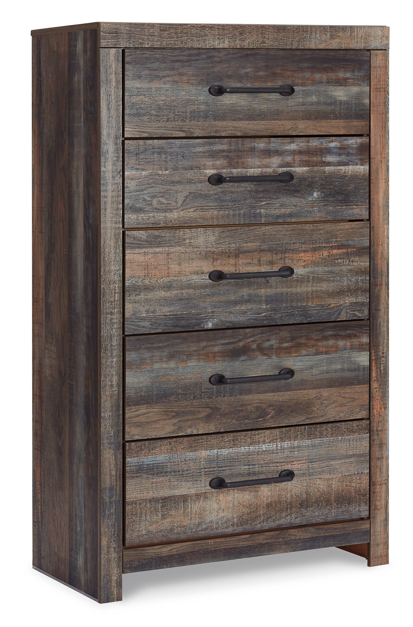 Drystan Bookcase Bed With 2 Storage Drawers With Mirrored Dresser And Chest