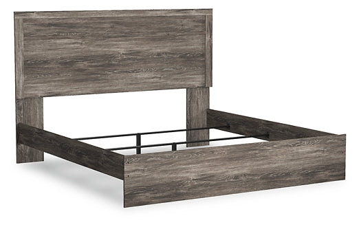 Ralinksi King Panel Bed with Mirrored Dresser, Chest and Nightstand