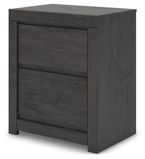 Queen Panel Storage Bed with Mirrored Dresser, Chest and Nightstand