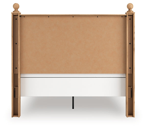 Aleaport Queen Panel Bed with Mirrored Dresser and Nightstand