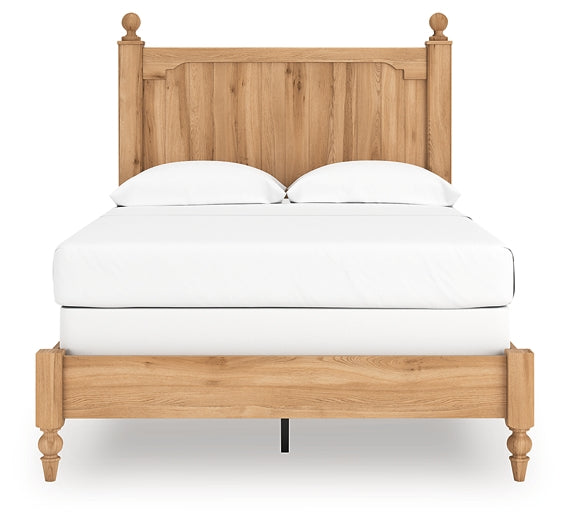 Aleaport Full Panel Bed with Mirrored Dresser and Nightstand