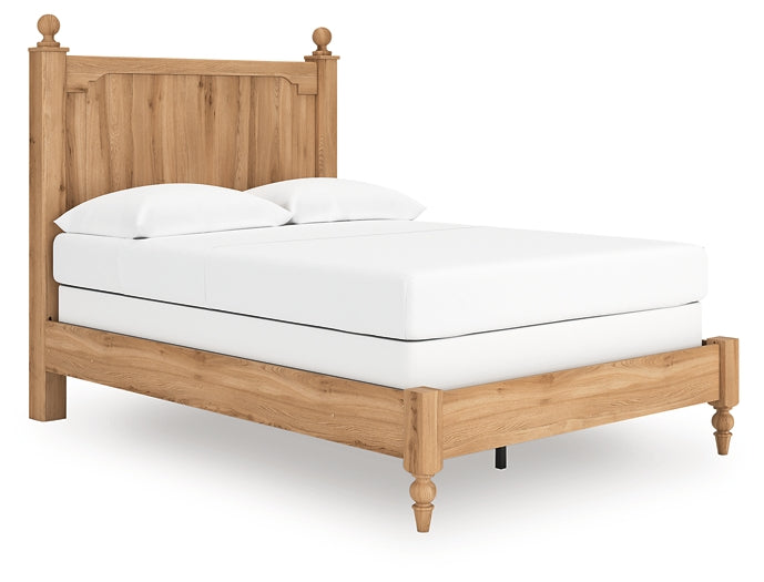 Aleaport Full Panel Bed with Mirrored Dresser and Nightstand