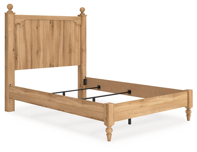 Aleaport Full Panel Bed with Mirrored Dresser and Nightstand