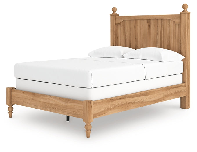 Aleaport Full Panel Bed with Mirrored Dresser and Nightstand
