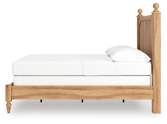 Aleaport Full Panel Bed with Mirrored Dresser and Nightstand