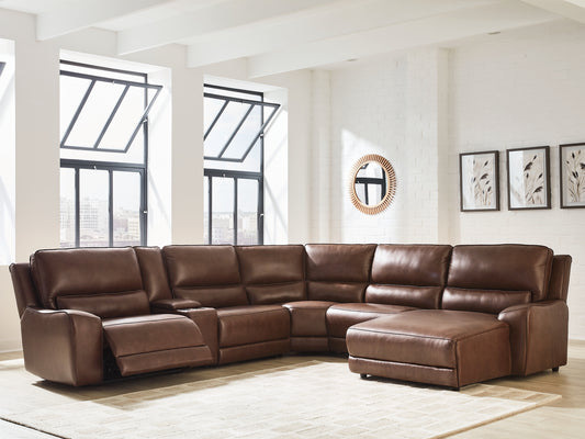DeepWakes 6-Piece Power Reclining Sectional with Chaise