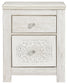 Paxberry Two Drawer Night Stand