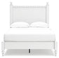 Mollviney Full Panel Bed with Mirrored Dresser