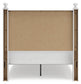Mollviney Full Panel Bed with Mirrored Dresser