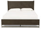 Arkenton California King Panel Bed with Mirrored Dresser