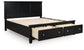 Lanolee King Panel Storage Bed