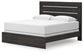 Hollivern King Panel Bed with Mirrored Dresser and Chest
