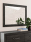 Hollivern King Panel Bed with Mirrored Dresser and Chest