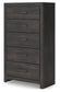 Hollivern King Panel Bed with Mirrored Dresser, Chest and Nightstand
