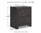 Hollivern King Panel Bed with Mirrored Dresser, Chest and Nightstand