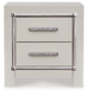Zyniden Full Upholstered Panel Headboard with Mirrored Dresser and Nightstand