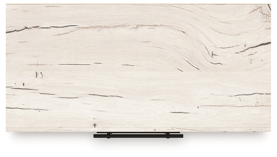 Twin Panel Headboard with Mirrored Dresser and Chest