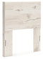 Twin Panel Headboard with Mirrored Dresser and Chest