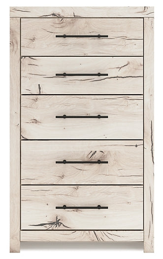 Twin Panel Bed with Storage with Mirrored Dresser and Chest