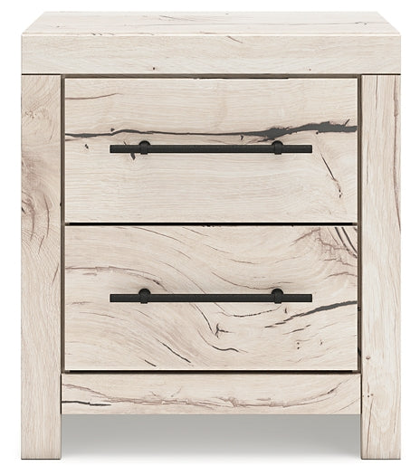 Full Panel Storage Bed with Mirrored Dresser and Chest