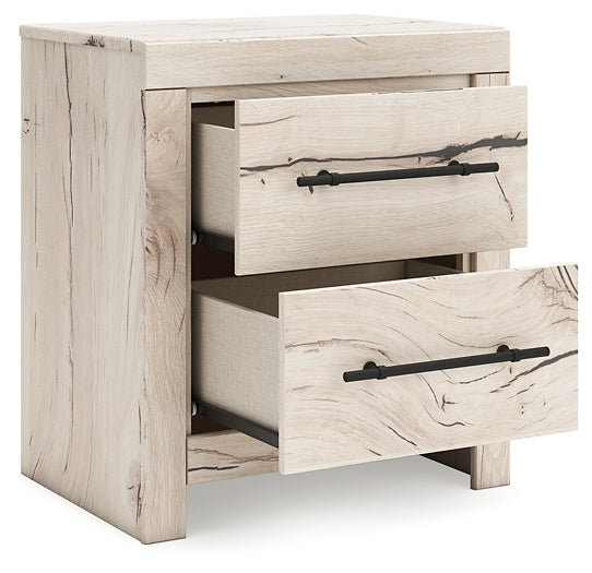 Full Panel Storage Bed with Mirrored Dresser and Chest