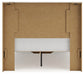 Full Panel Storage Bed with Mirrored Dresser and Chest