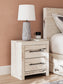 Full Panel Storage Bed with Mirrored Dresser and Chest