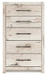 Full Panel Storage Bed with Mirrored Dresser and Chest