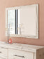 Full Panel Storage Bed with Mirrored Dresser and Chest