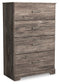 Ralinksi Full Panel Bed with Mirrored Dresser and Chest