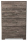 Ralinksi Full Panel Bed with Mirrored Dresser, Chest and Nightstand