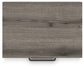 Graystorm King Panel Bed with Mirrored Dresser and Nightstand