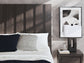 Queen Panel Bed with Mirrored Dresser and Nightstand