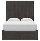 Queen Panel Storage Bed with Mirrored Dresser