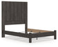 Queen Panel Bed with Mirrored Dresser