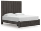 King Panel Storage Bed with Mirrored Dresser, Chest and Nightstand