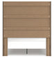 Queen Panel Bed with Mirrored Dresser, Chest and Nightstand