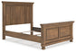 Feddinger Queen Panel Bed with Mirrored Dresser and Chest