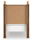 Aleaport Twin Panel Bed with Mirrored Dresser