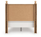 Aleaport Full Panel Bed with Mirrored Dresser and Nightstand