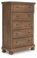 Feddinger California King Panel Bed with Mirrored Dresser and Chest
