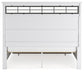 Ashbryn California King Panel Storage Bed with Mirrored Dresser and Chest
