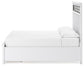 Ashbryn California King Panel Storage Bed with Mirrored Dresser and Chest