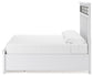 Ashbryn King Panel Storage Bed with Mirrored Dresser and Chest