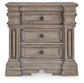 Blairhurst Queen Panel Bed with Mirrored Dresser, Chest and Nightstand