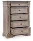 Blairhurst Queen Panel Bed with Mirrored Dresser, Chest and Nightstand