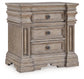 Blairhurst Queen Panel Bed with Mirrored Dresser, Chest and Nightstand
