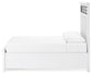 Ashbryn Queen Panel Storage Bed with Mirrored Dresser and Chest