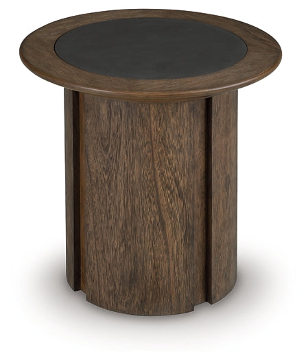 Dontayne Round End Table