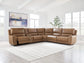 DeepWakes 6-Piece Reclining Sectional with Storage Console